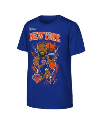 Big Boys and Girls Mikal Bridges Blue New York Knicks 2026 NBA Finals Player T-Shirt