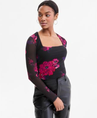 Women's Square-Neck Cropped Top