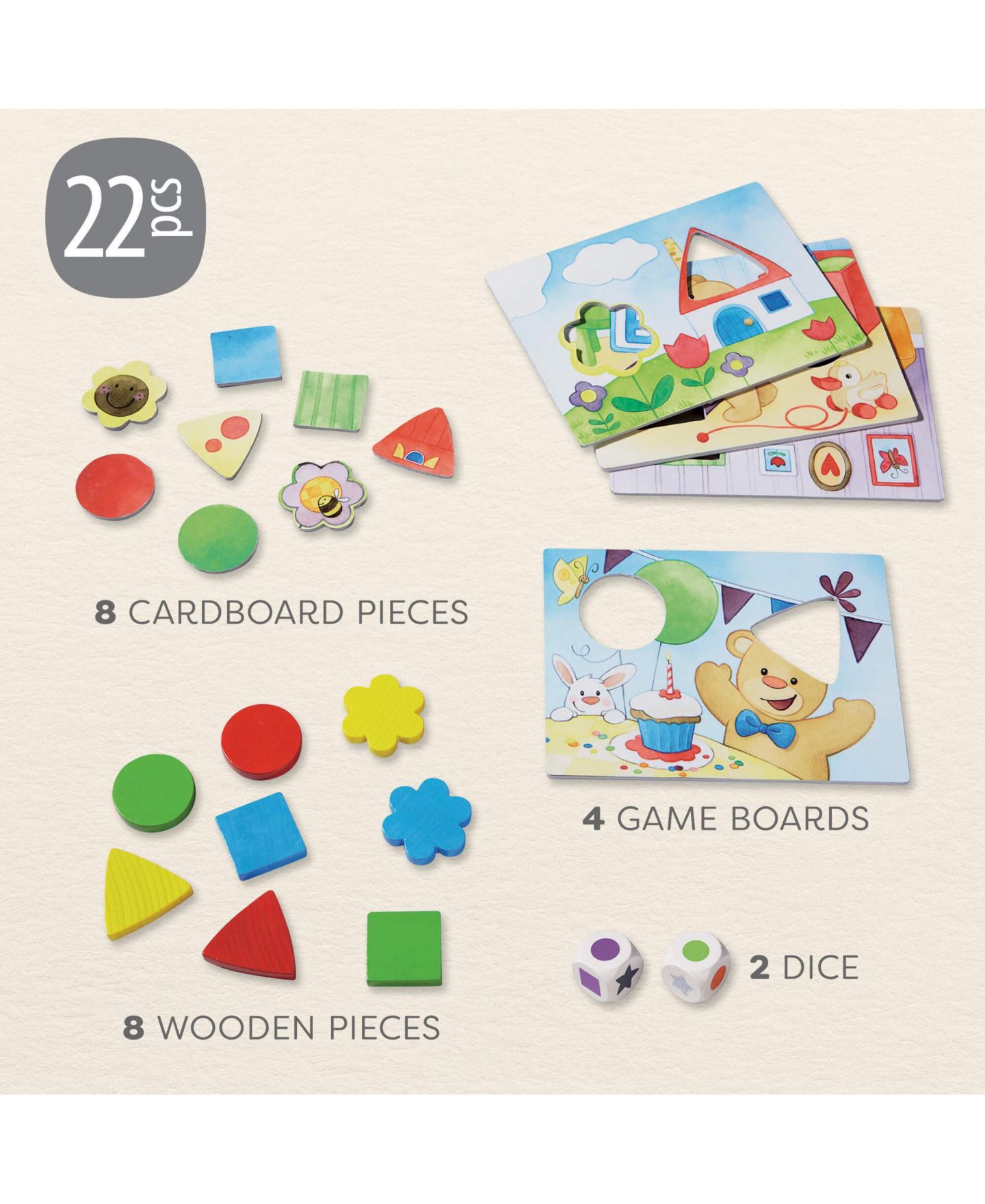 Детские игрушки Haba My Very First Games - Teddy's Colors and Shapes — фото 8