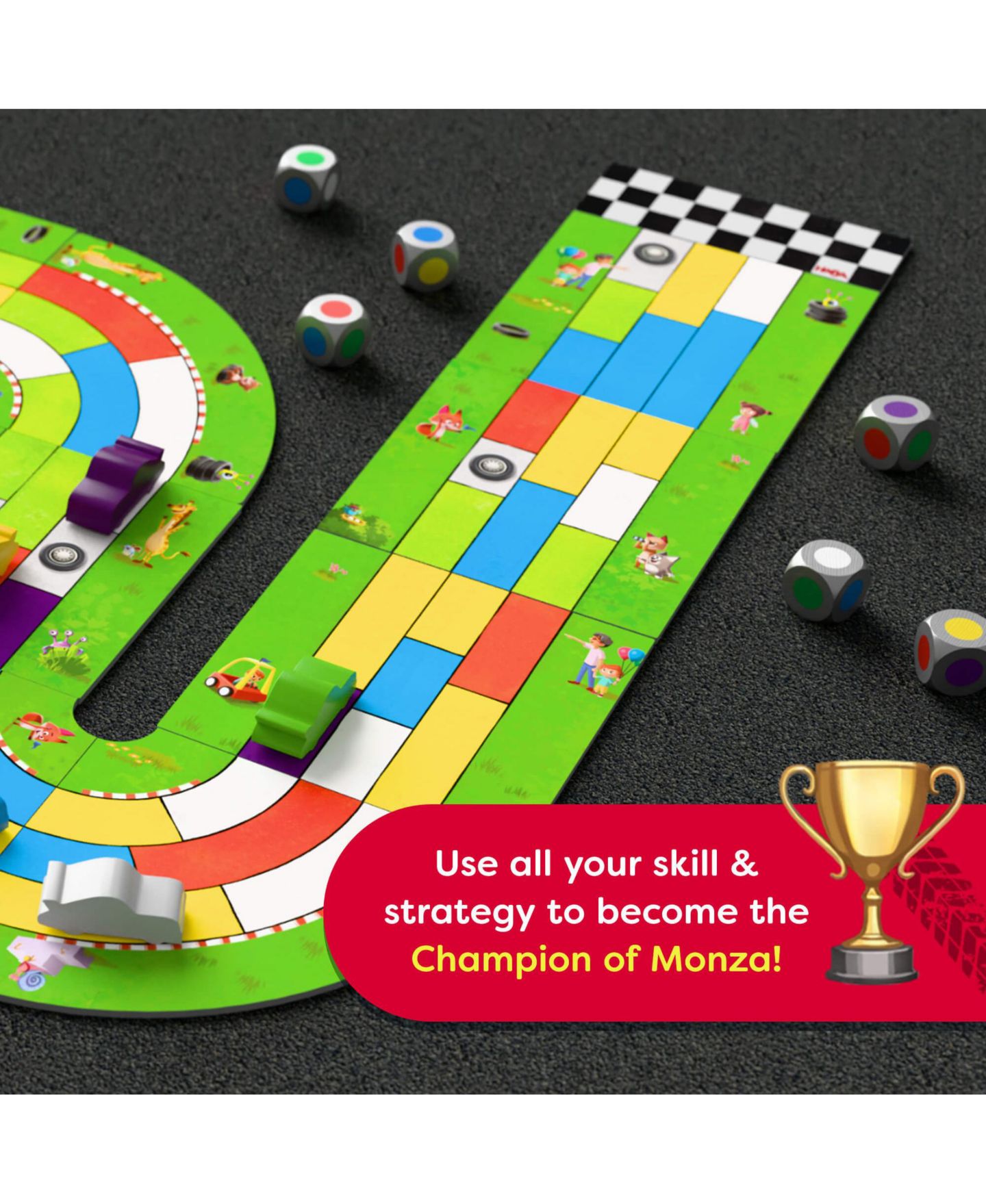 Детская настольная игра Haba Monza Car Racing Board Game — фото 5
