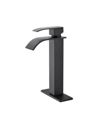 Waterfall Spout Single Handle Bathroom Sink Faucet