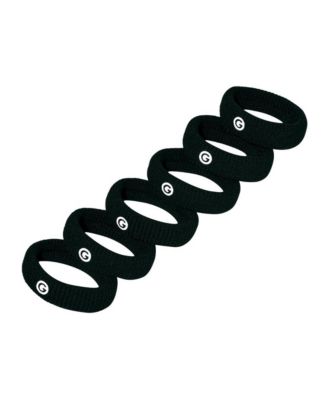 Thick Hair Extra Stretch Bands - Patent-Pending Design for Maximum Hold - Premium Ties for Thick and Curly Hair - 6 Pack