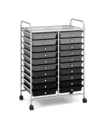 20-Drawer Rolling Storage Cart Studio Organizer