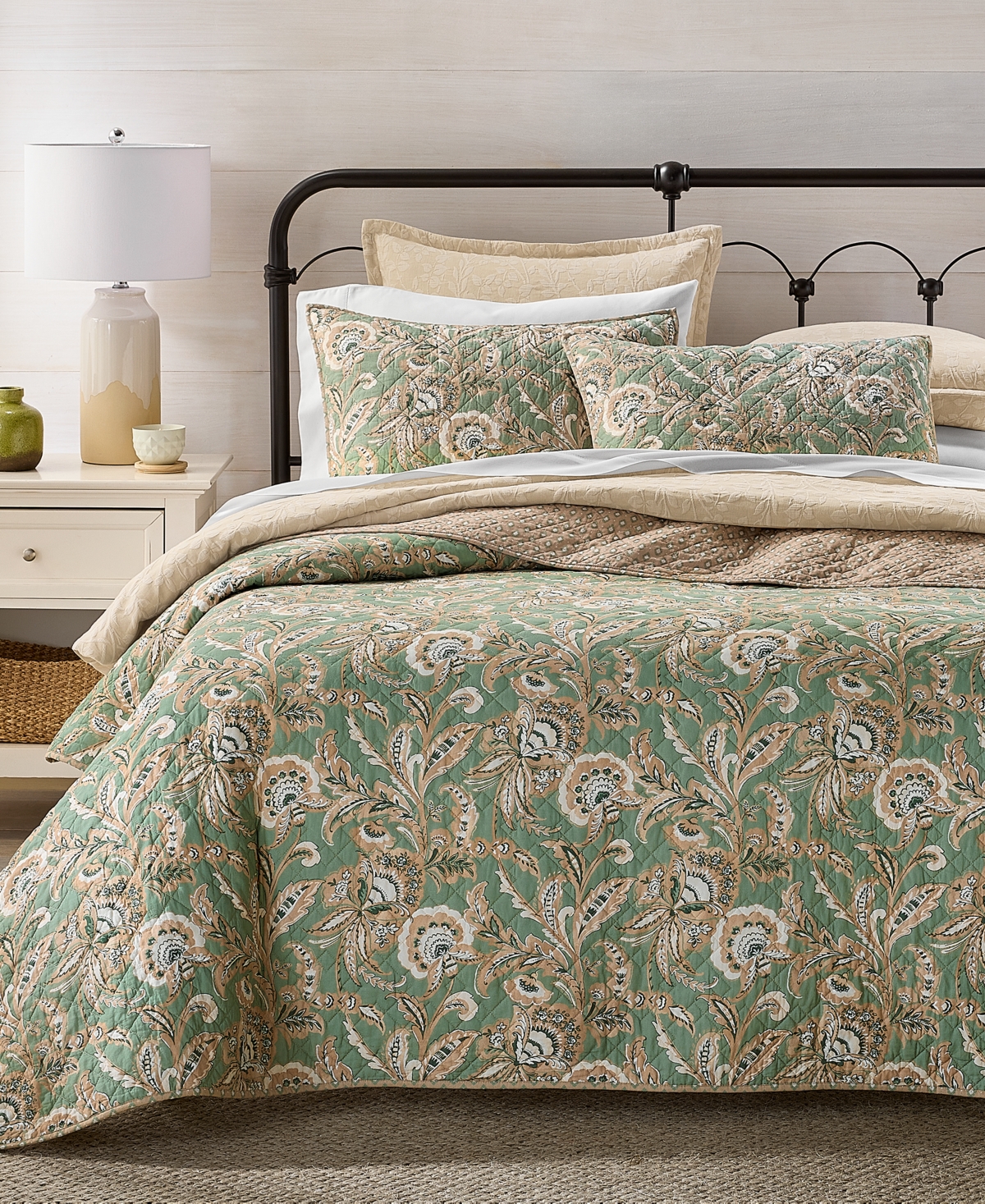 Charter Club Venetian Vine Quilted 3-Piece Quilt Set, Full/Queen, Macy's Exclusive