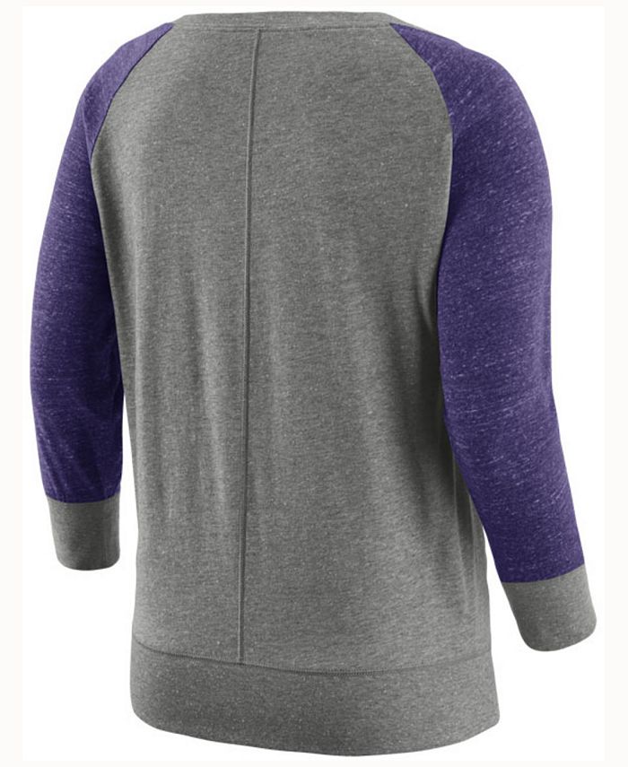 Nike Women's Baltimore Ravens Vintage Crew Long Sleeve T-Shirt ...