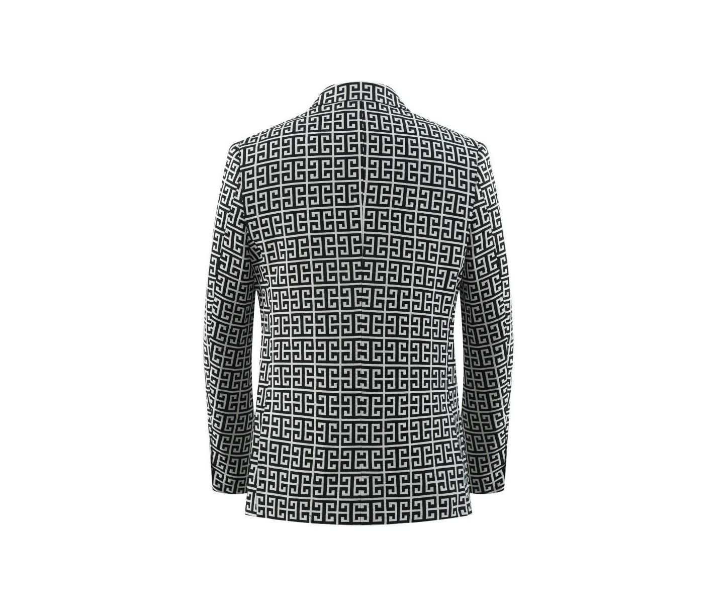 Мужская куртка Elie Balleh Slim Fit Blazer Sports Coat, цвет: Чёрный — фото 4