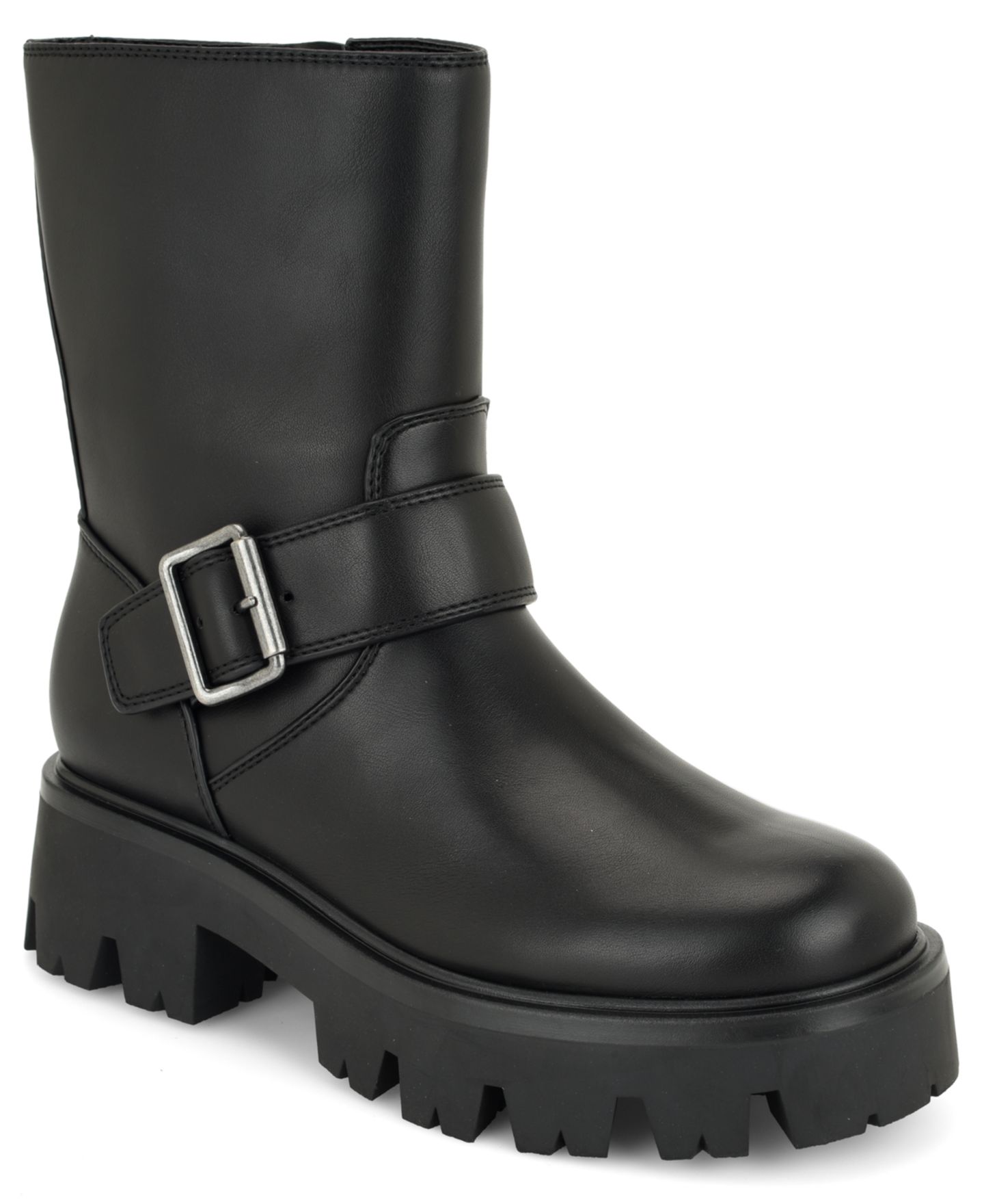 Женские ботинки Nine West Ryder Moto Lug Sole, цвет: Чёрный — фото 1