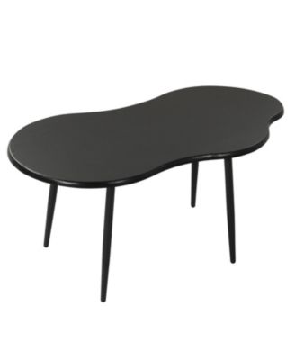 Modern Cloud-Shaped Center Table with Sturdy Metal Frame Design