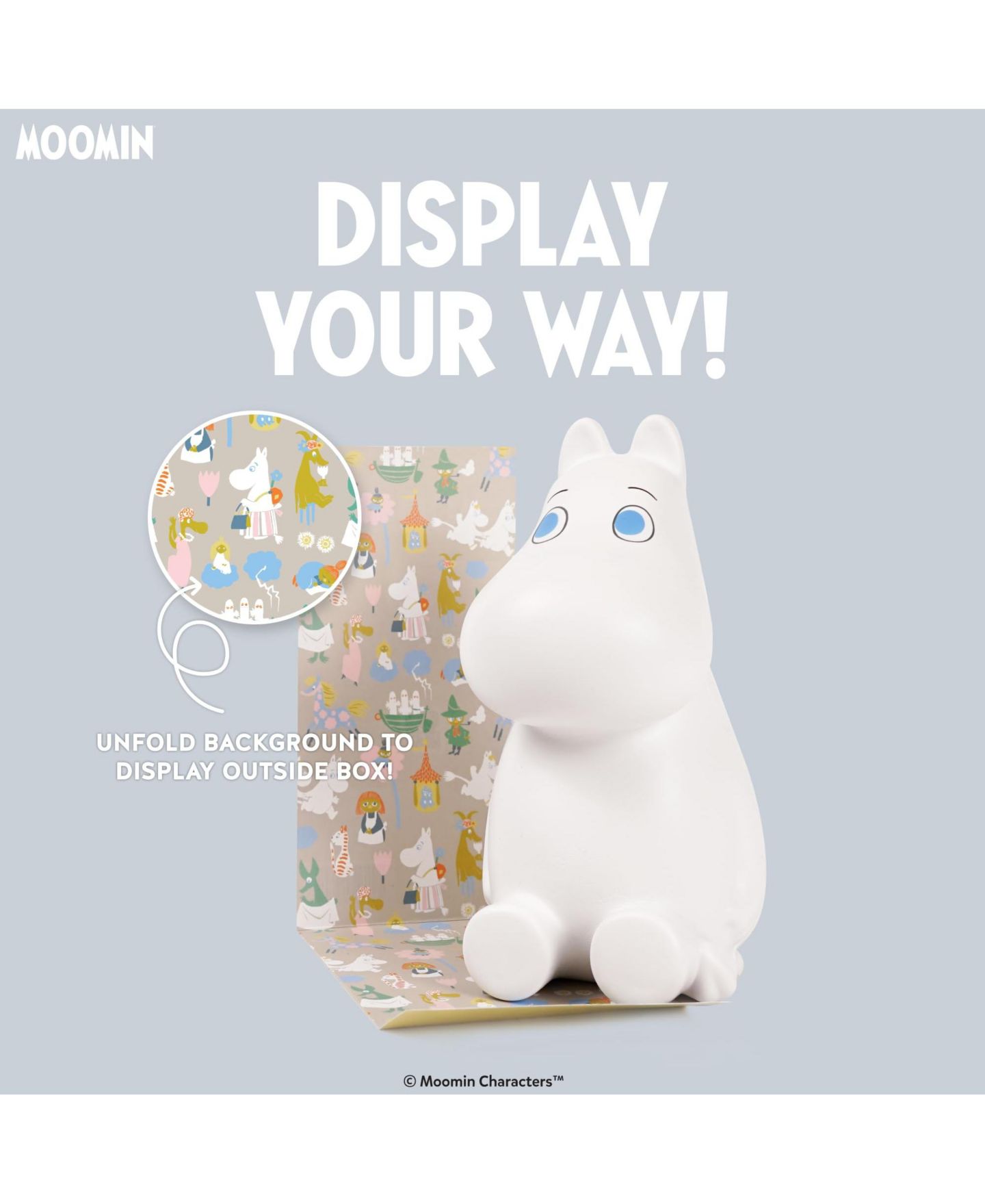 Детские мягкие игрушки Hamee Moomintroll Jumbo Slow-Rising Collectible Squishy Toy — фото 6