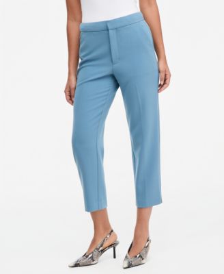 Women's High-Rise Slim-Fit Cropped Pants