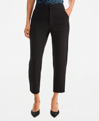 Women's High-Rise Slim-Fit Cropped Pants