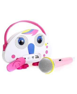 Mini Karaoke Machine with 1 Mic, Toddler Karaoke Toy Singing Speaker