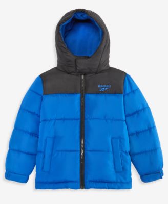 Toddler Boys' 2T-5T Hooded Fleece-Lined Puffer Jacket