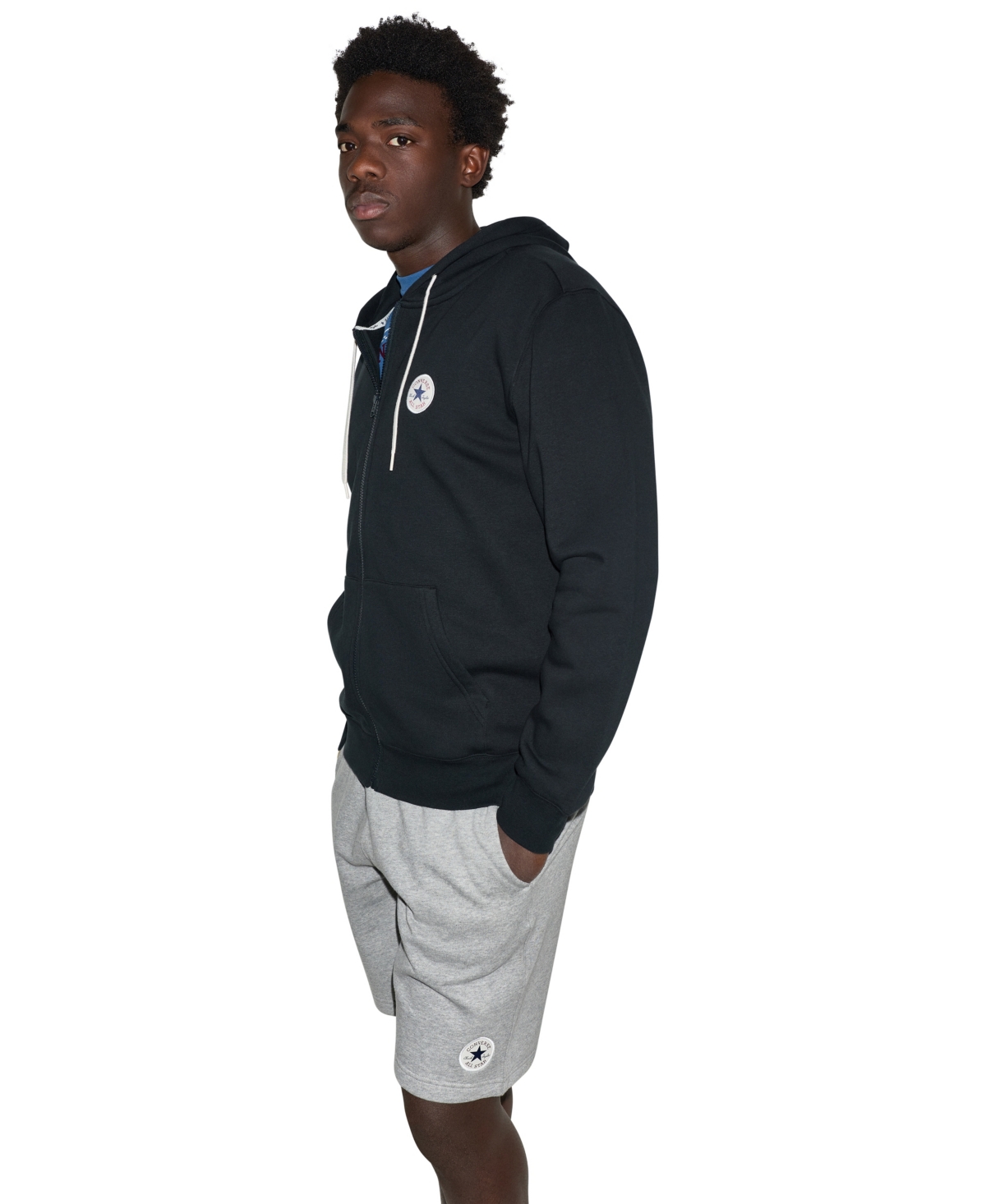 Converse Men's Chuck Patch Full-Zip Regular-Fit Hoodie