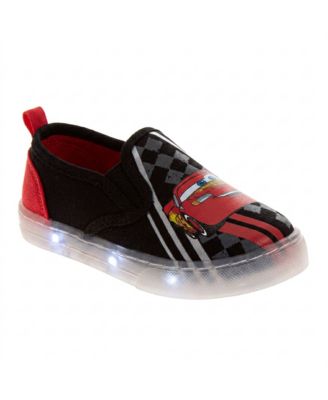 Boys Disney Pixar Lightning McQueen Shoes Slip On, Canvas Shoes Casual Sneakers Shoes (Little 7-12)