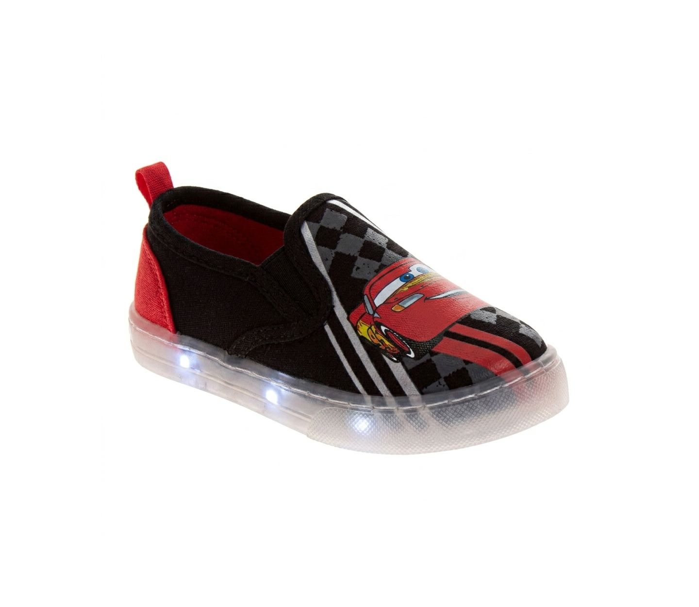 Детские кроссовки Cars Disney Pixar Lightning McQueen Boys Shoes, Boys Slip On, Canvas Shoes - Kids Casual Sneakers Shoes (Little Kid 7-12) — фото 1