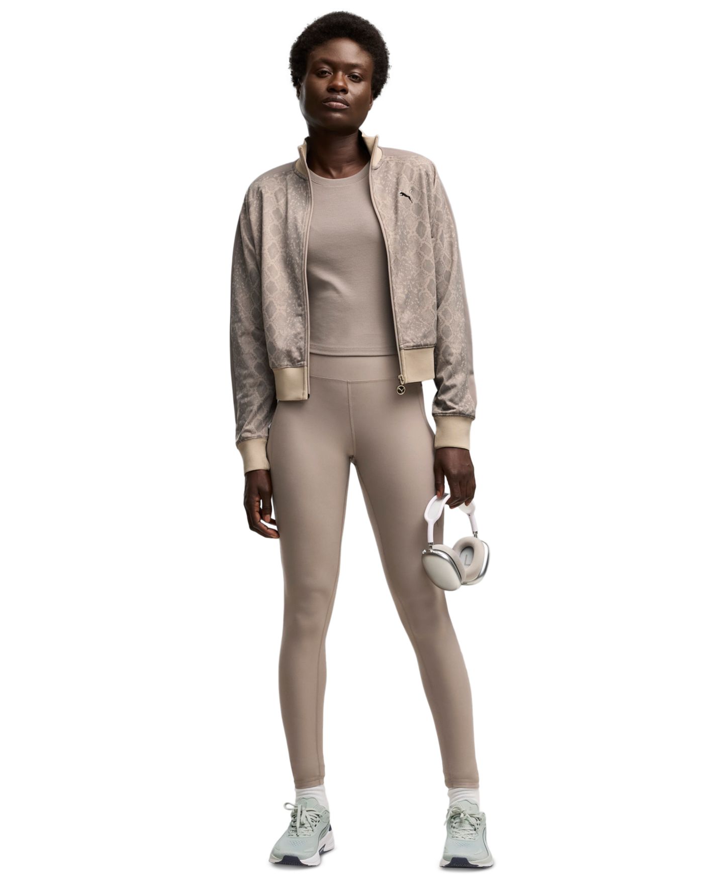 Женская футболка PUMA Tight-Fit Rib, цвет: Серый — фото 2