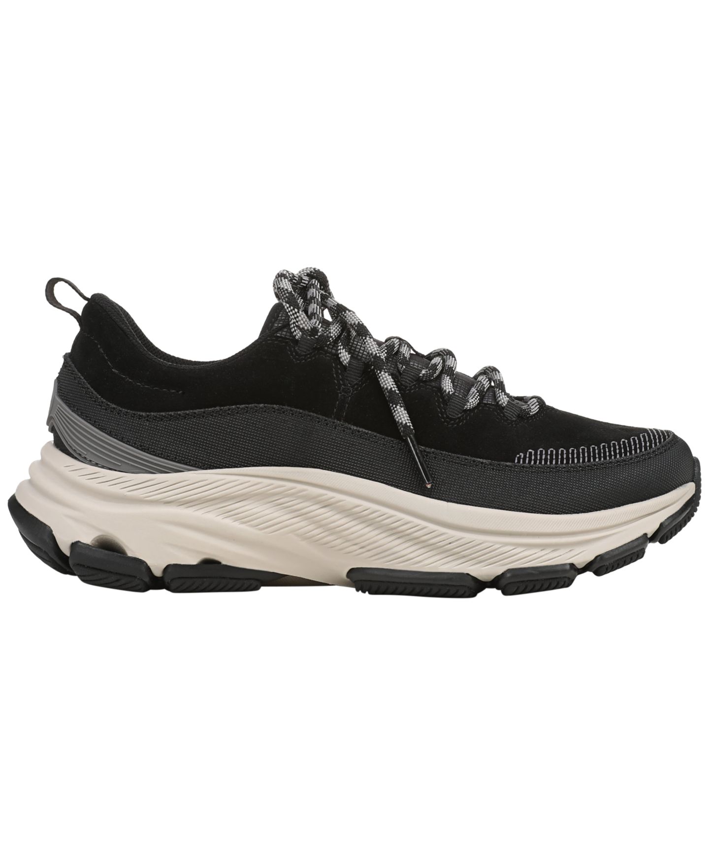 Женские кроссовки Ryka Devotion Max Luxe Walking Lace-Up, цвет: Чёрный замшевый — фото 2