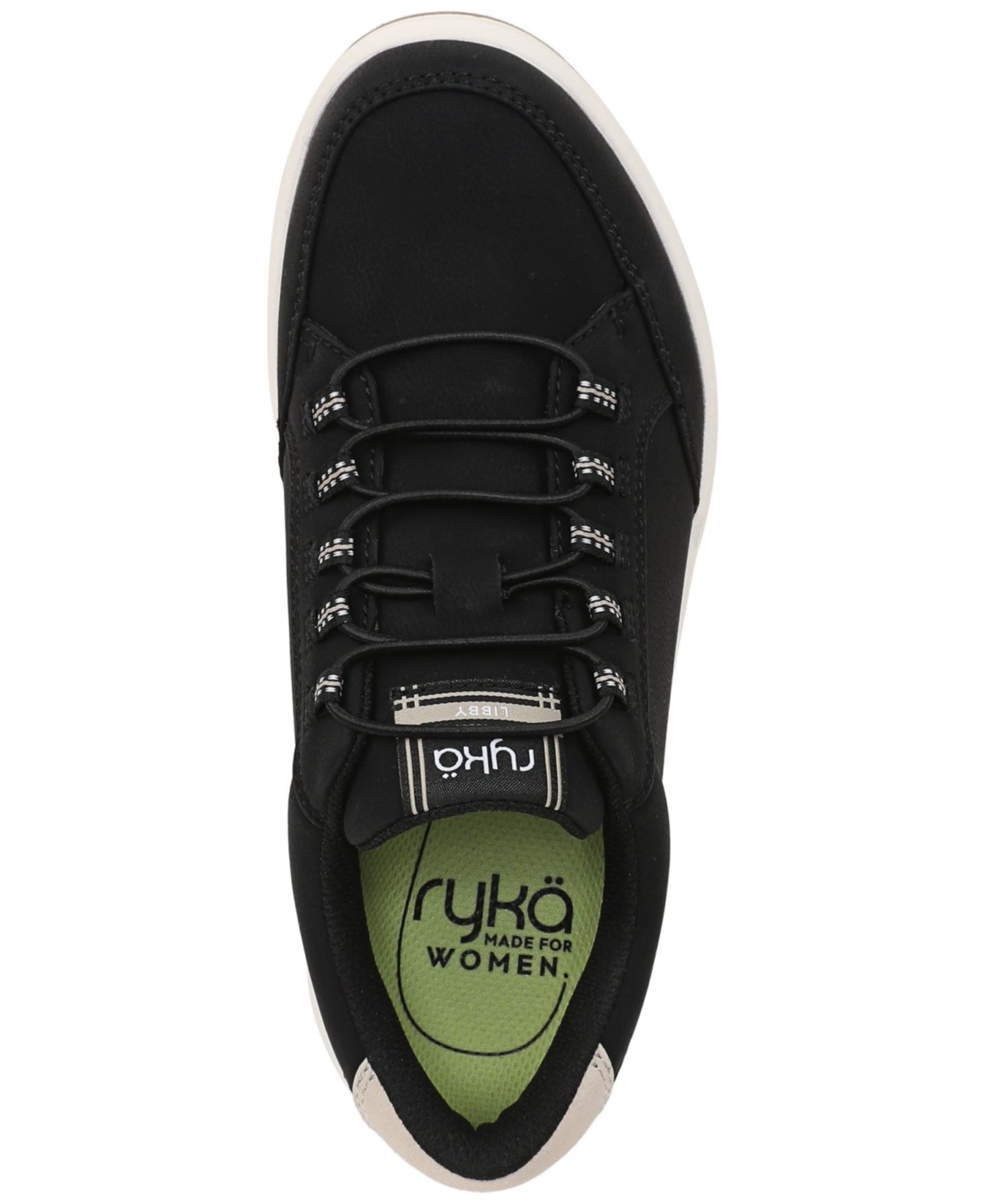Женские кроссовки Ryka Libby Slip-On, цвет: Чёрная искусственная кожа — фото 4