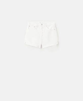 Women's Frayed Hem Denim Shorts