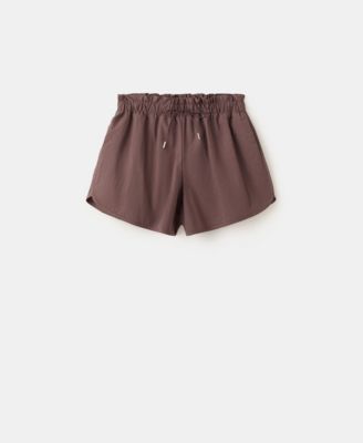 Women's Ruched Waist Straight Shorts