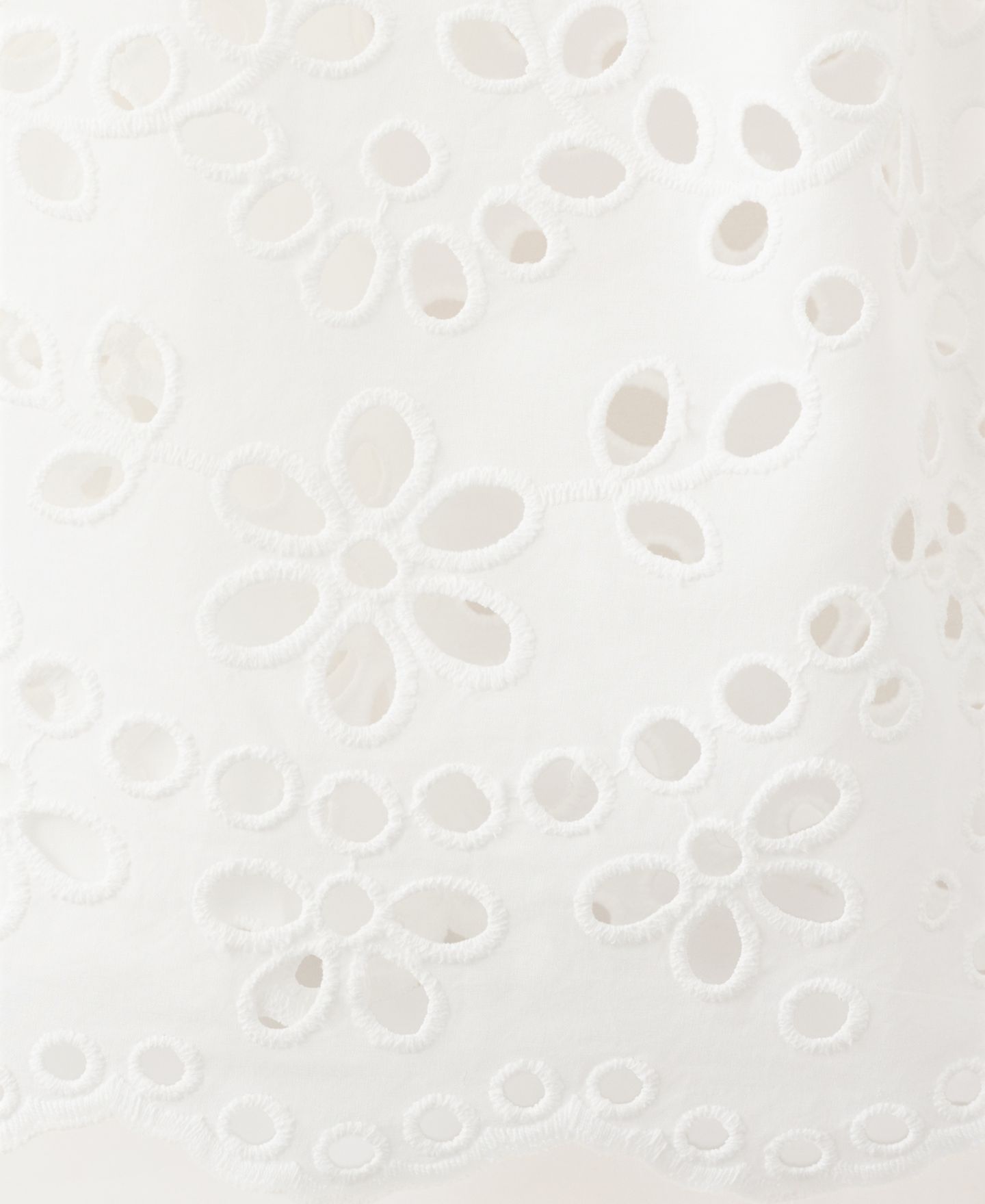 Женская юбка Mango Embroidered Details Midi, цвет: Молочный белый — фото 5