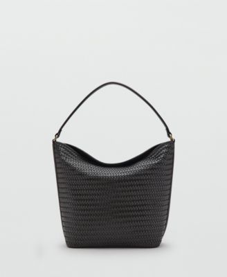 Women's Braided Bucket Shoulder Bag
