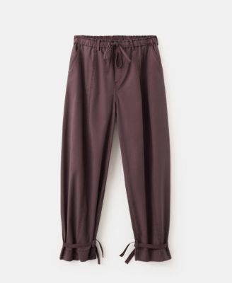 Women's Bows Baggy Pants