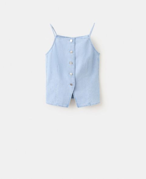 Женские жилеты MANGO Women's Buttoned Denim Vest