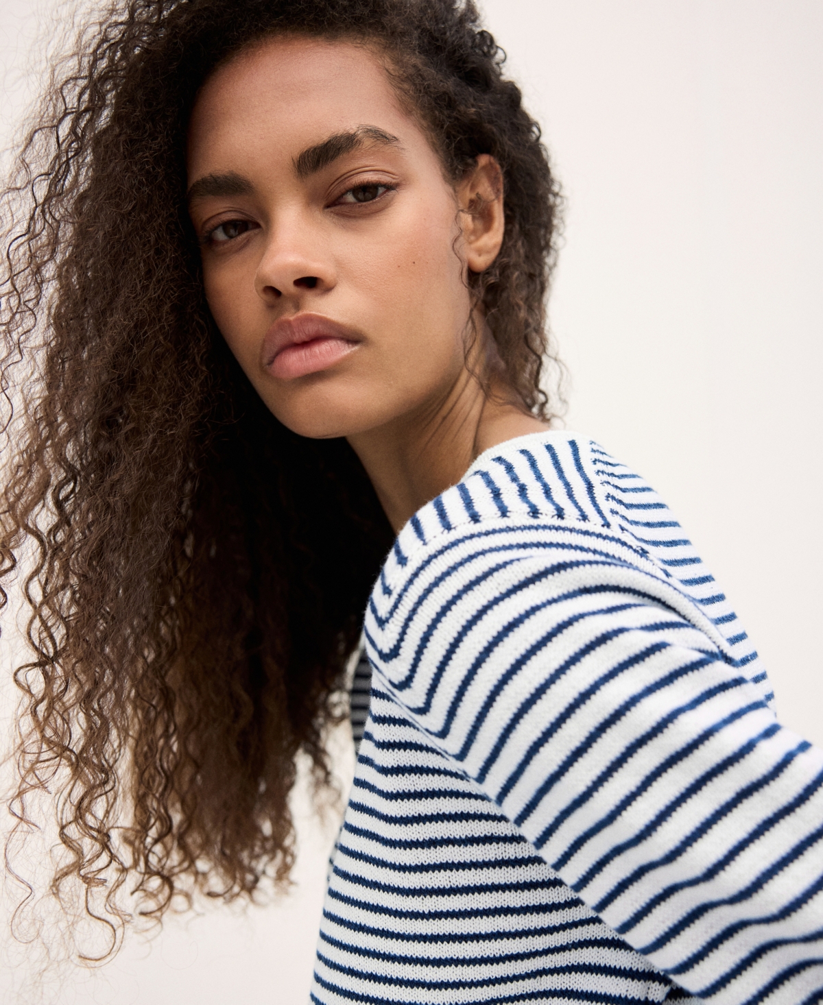 Mango Women's Knit Striped Sweater