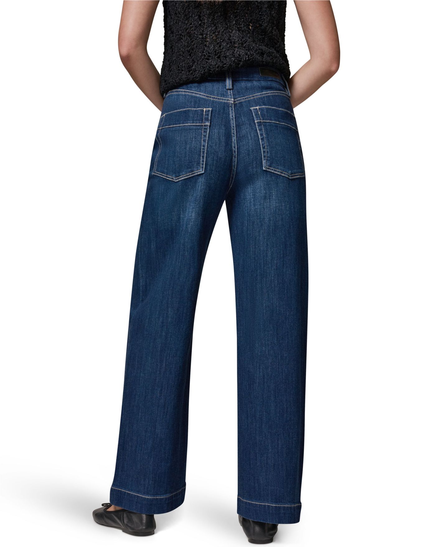 Женские джинсы Donna Karan Weekend High Rise Modern Luxe Denim Wide Leg, цвет: The Dayton — фото 5