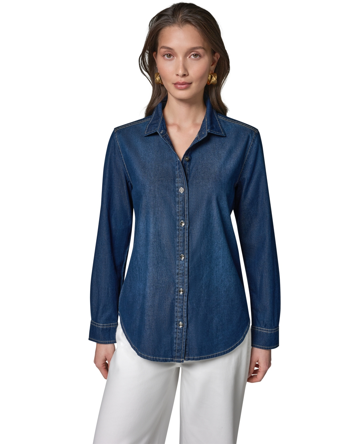 Donna Karan Weekend Women's Luxe Denim Shirt
