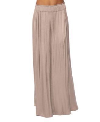 Women's River Satin Maxi Skirt