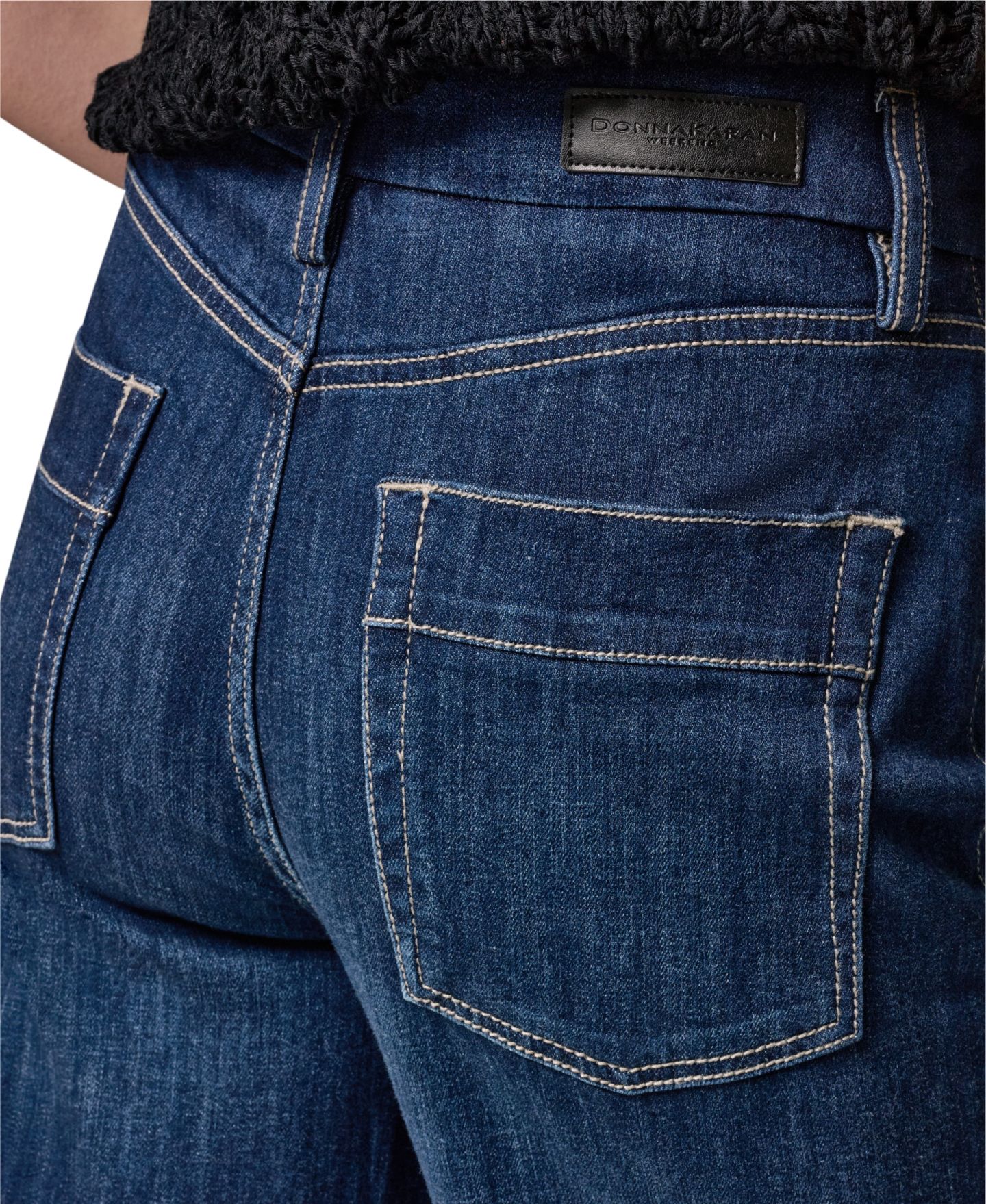Женские джинсы Donna Karan Weekend High Rise Modern Luxe Denim Wide Leg, цвет: The Dayton — фото 7