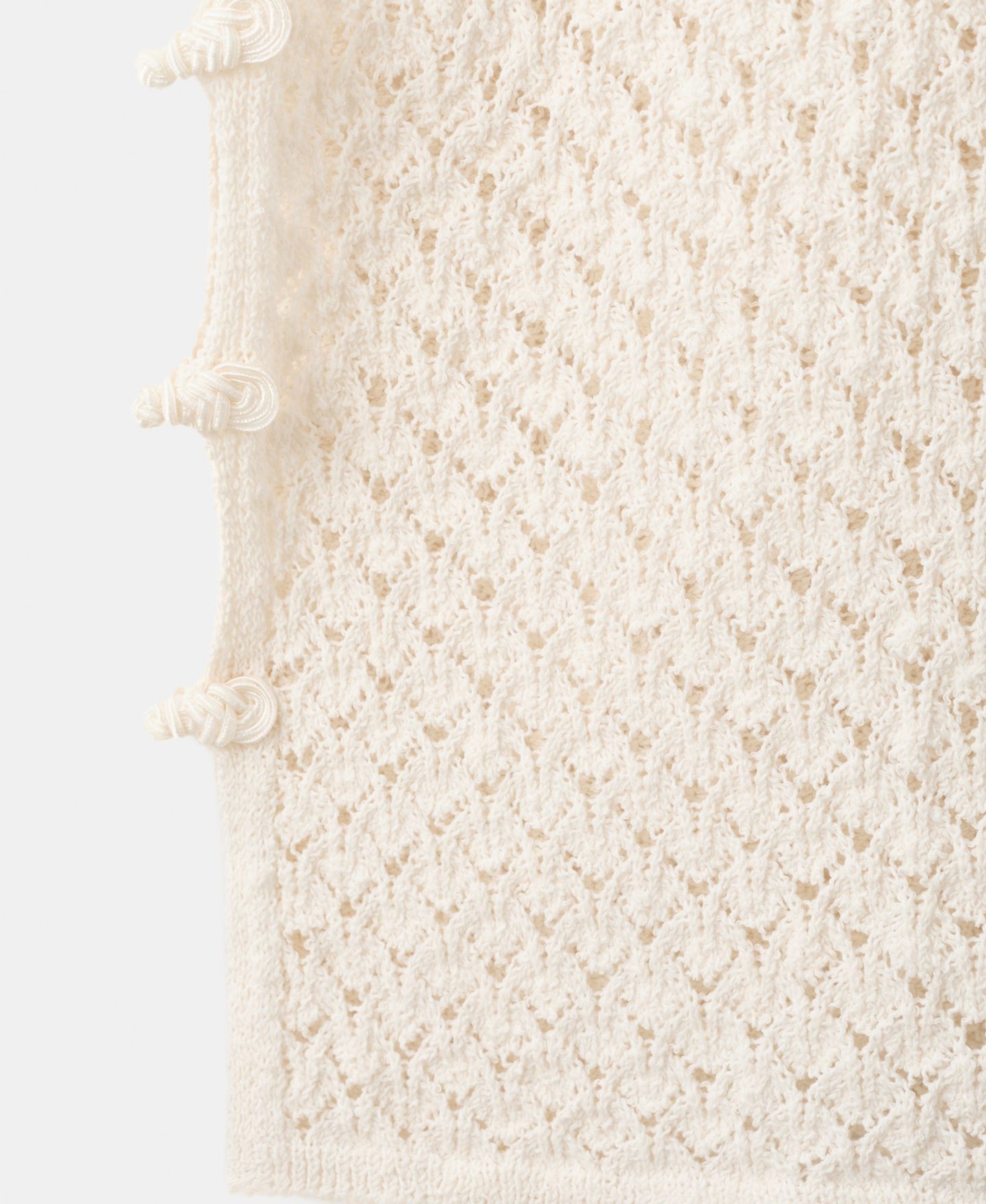 Женские брюки Mango Openwork Knitted, цвет: Экрю — фото 6