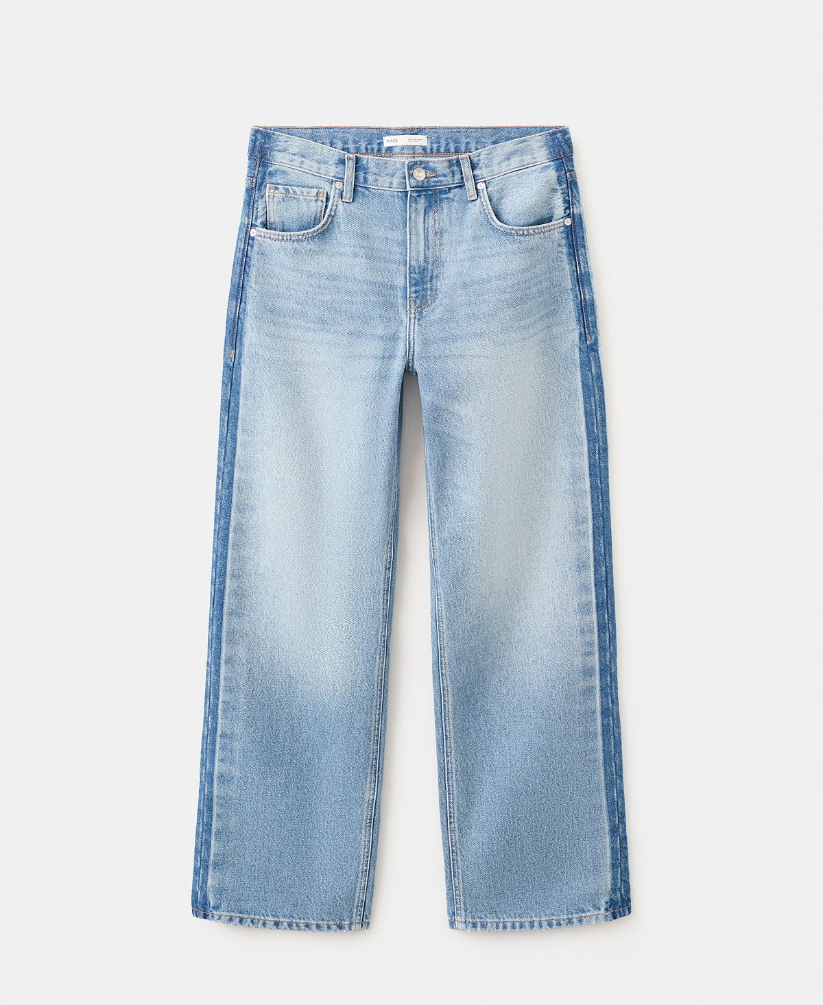 Mango Women's Low-Rise Straight Jeans view 1 — MAYCSS fashion products
