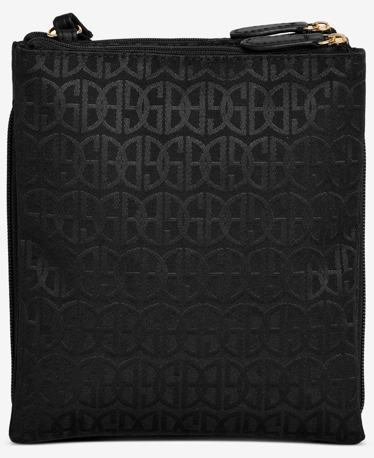 Женская сумка Giani Bernini Triple-Zip Jacquard Dasher Crossbody, цвет: Чёрный — фото 7