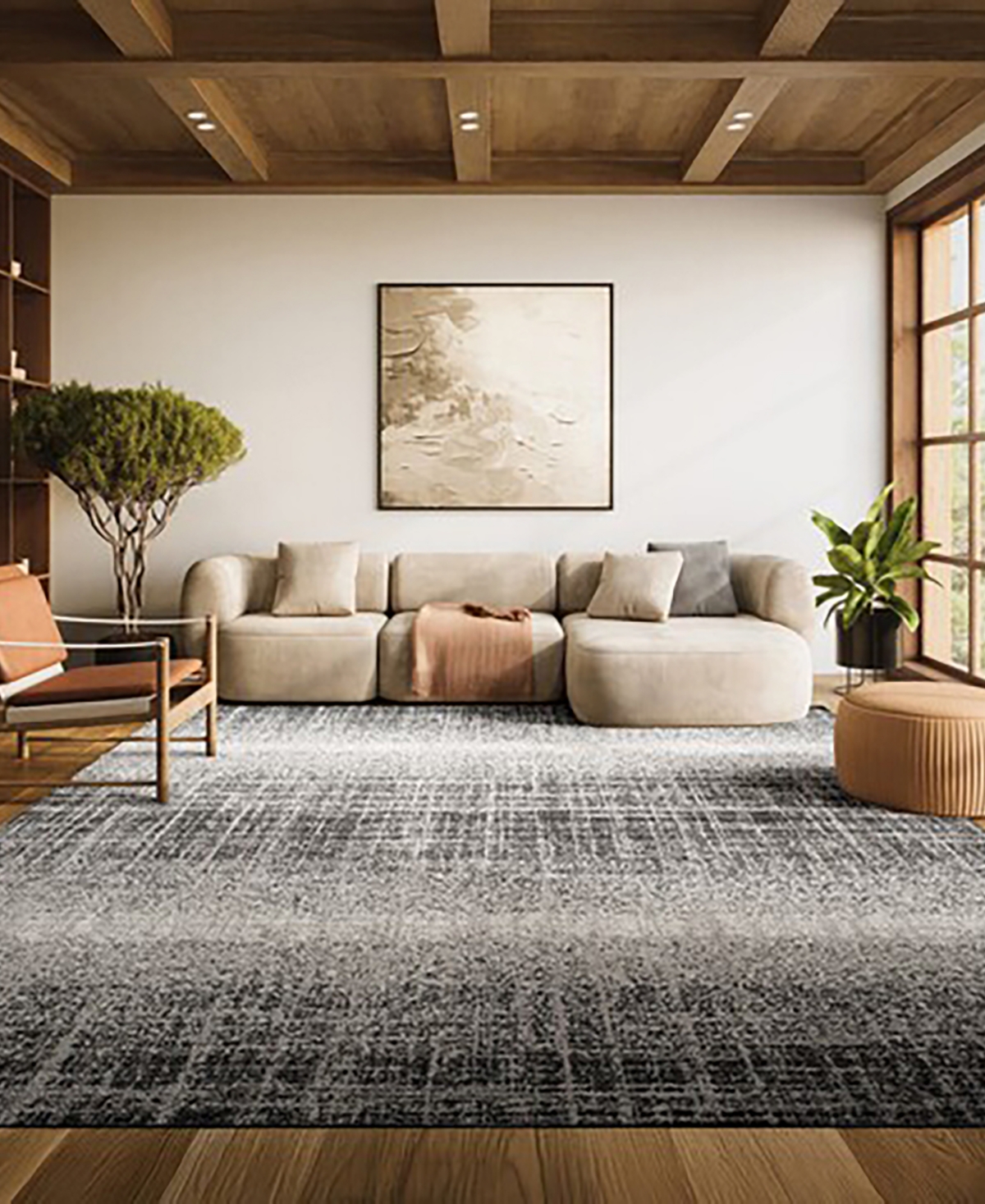 Safavieh Adirondack 116 Silver and Black 5'1" x 7'6" Area Rug