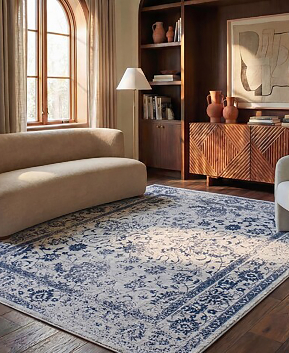Safavieh Adirondack and Navy 5'1" x 7'6" Area Rug