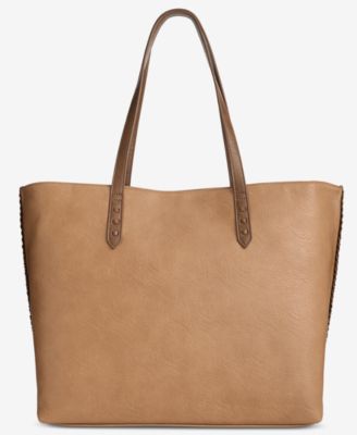 Braided-Edge East West Large Tote