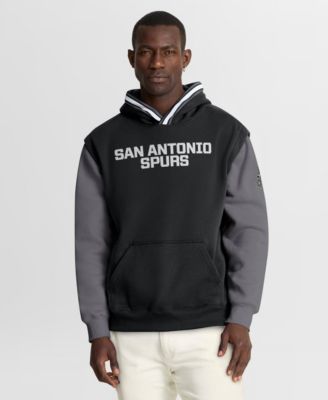 Men's Black/Gray San Antonio Spurs Half Court Shot Clock Fastbreak Hoodie