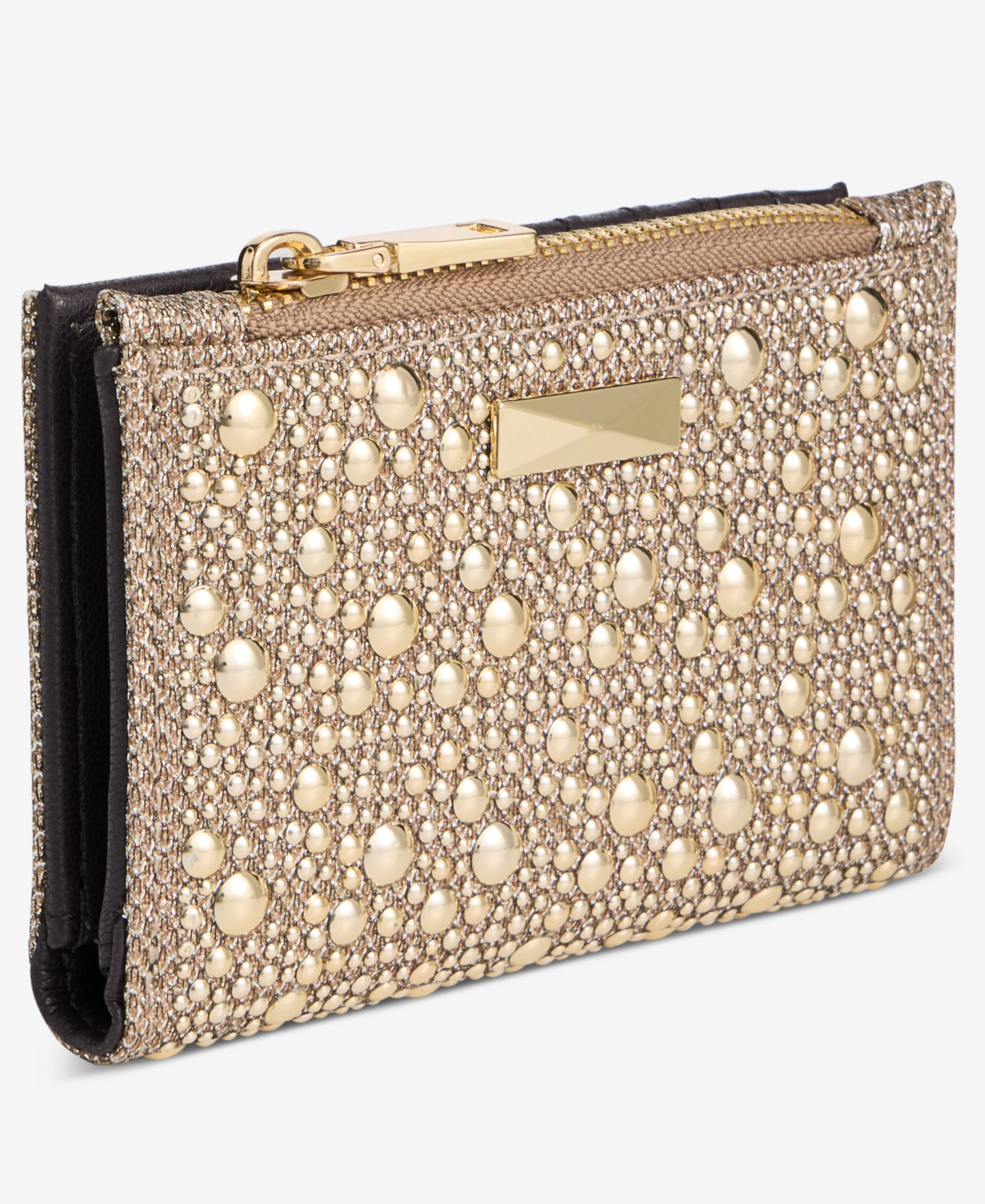Женский кошелёк I.N.C. International Concepts Ashlinn Bloom Studded Wallet, цвет: Золотой — фото 2