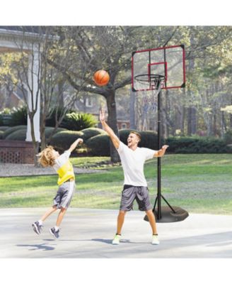 Portable Basketball Hoop System Stand Height Adjustable with Backboard and Wheels for Indoor Outdoor Basketball Goal