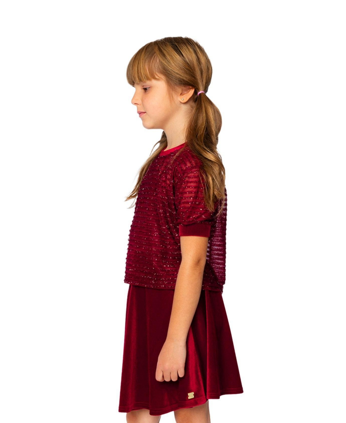 Deux par Little and Big Girl 6-14 Fake Layering Top