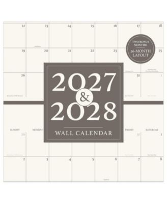 2027 2 Year Grid Wall Calendar