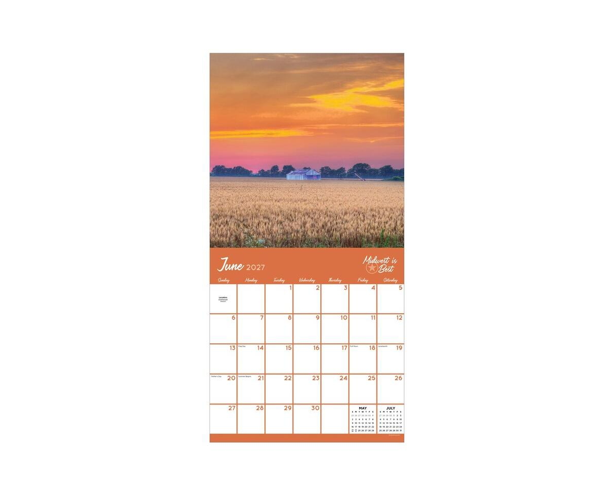 Tf Publishing Paper Goods 2027 Midwest Is Best Wall Calendar