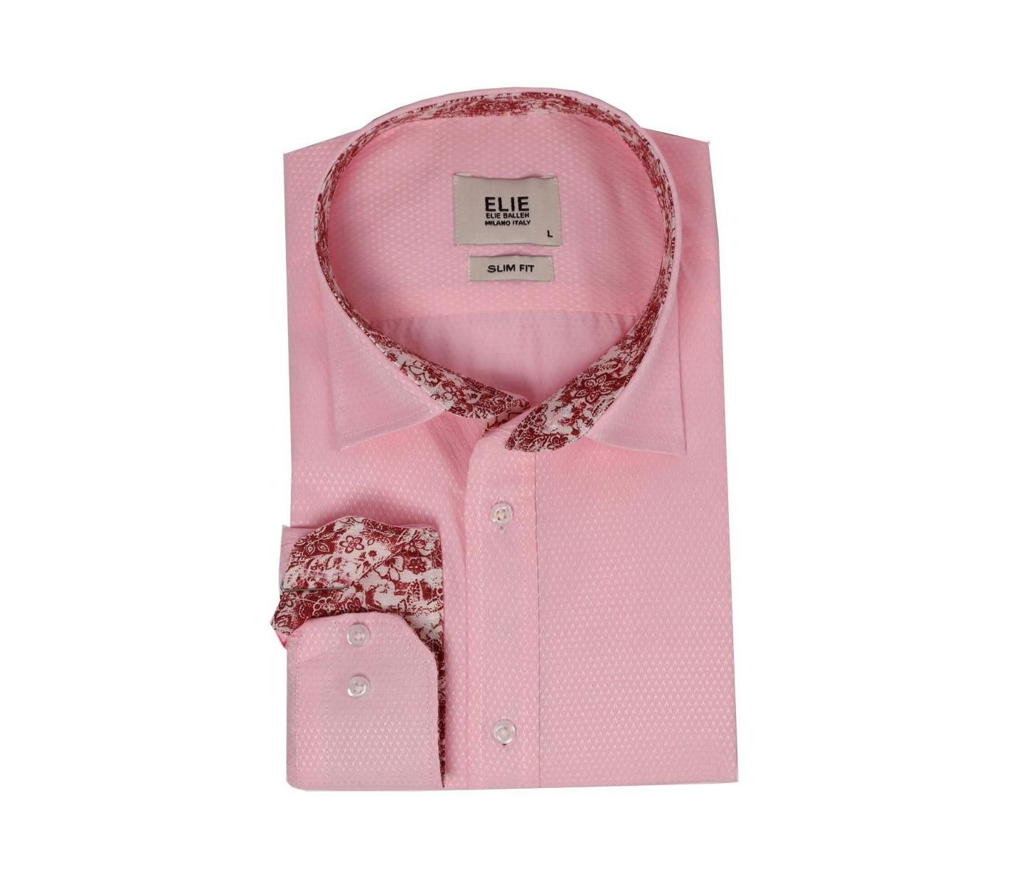 Мужская рубашка Elie Balleh Slim Fit Trendy Button-Down — фото 3