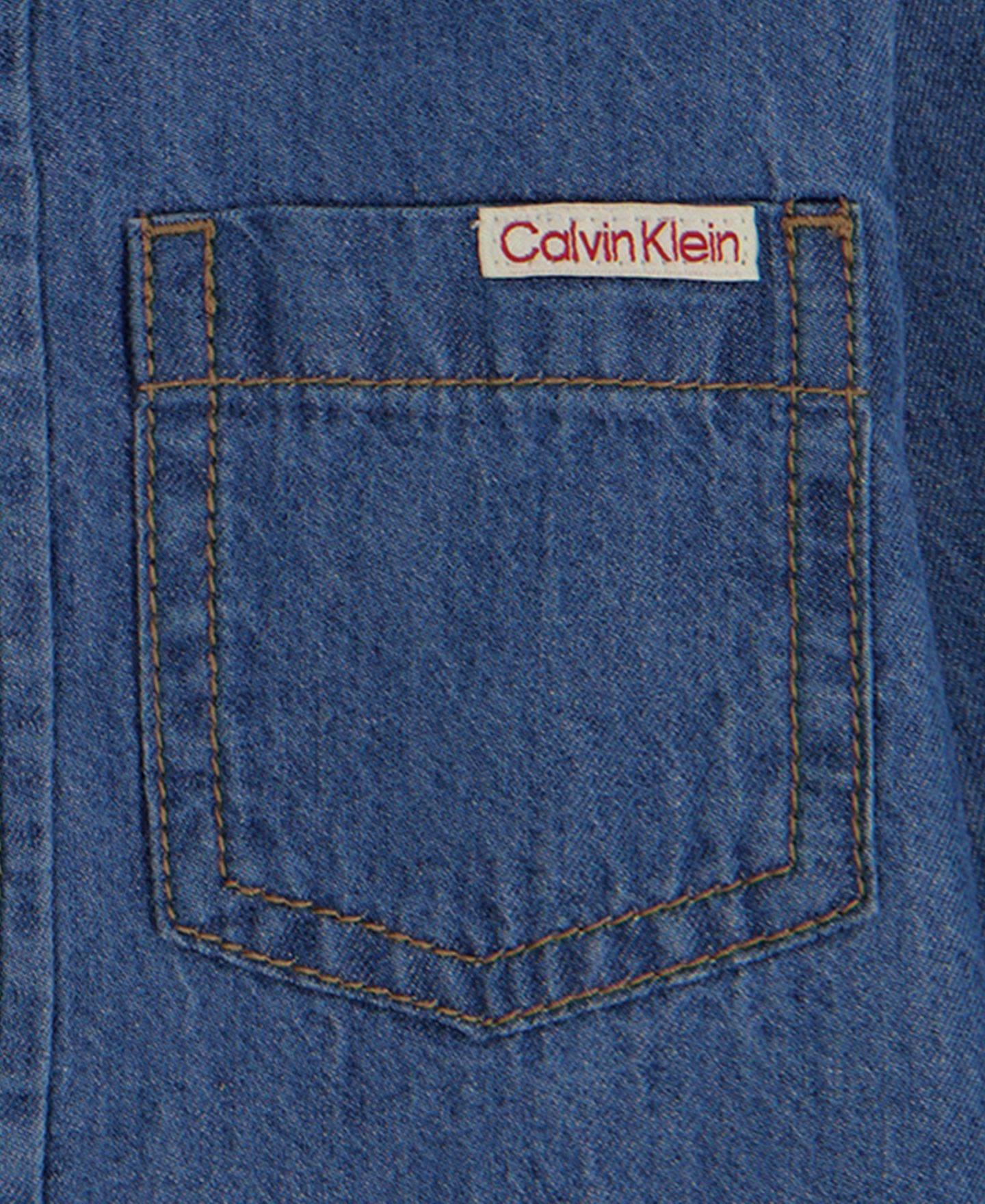 Детский комплект Calvin Klein: рубашка с длинным рукавом и брюки, 2T-7, цвет: Джинсовый — фото 9
