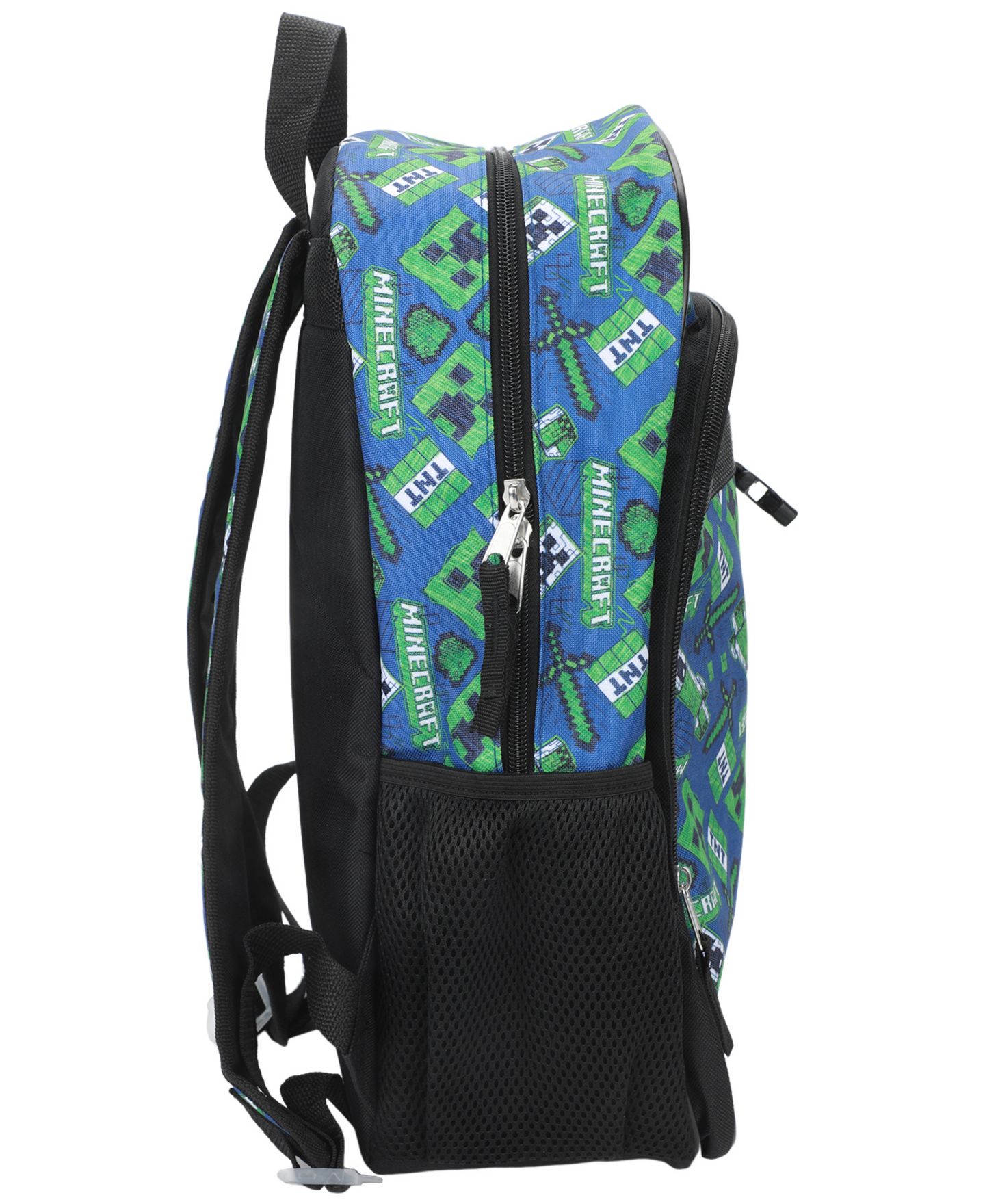 Детские сумки Minecraft All Over Print Backpack, Lunch Kit, Keychain and Pencil Case, 4-Piece Set, цвет: Синий — фото 6