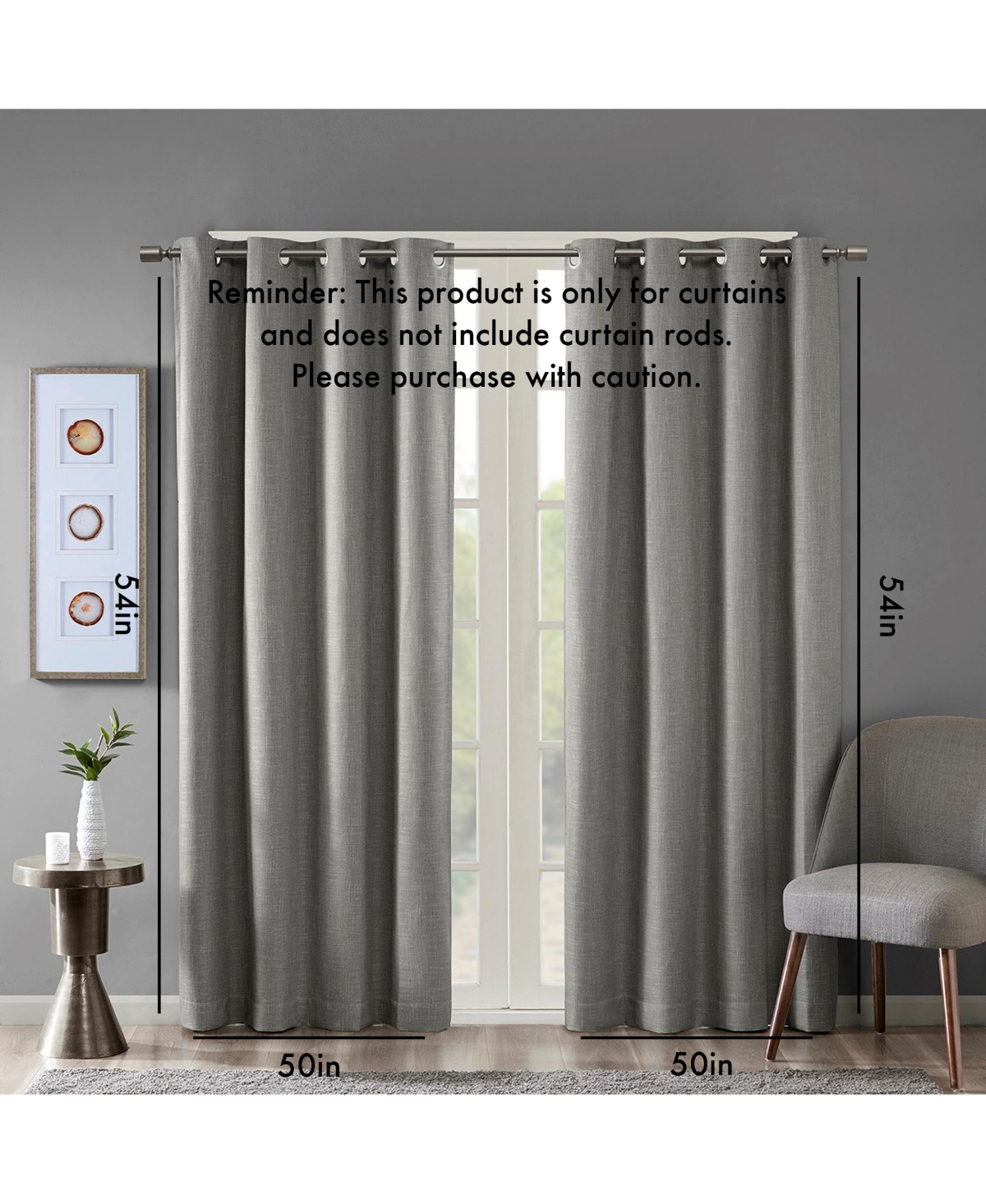 Avobird Printed ed Blackout Grommet Top Curtain Panel